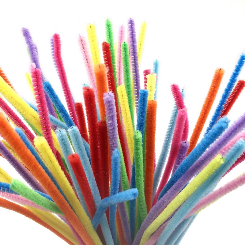 Anvin Pipe Cleaners 100 Pcs 10 Colors Chenille Stems for DIY Crafts Decorations Creative School Projects (6 mm x 12 Inch, Assorted Bright Colors) - Image 2